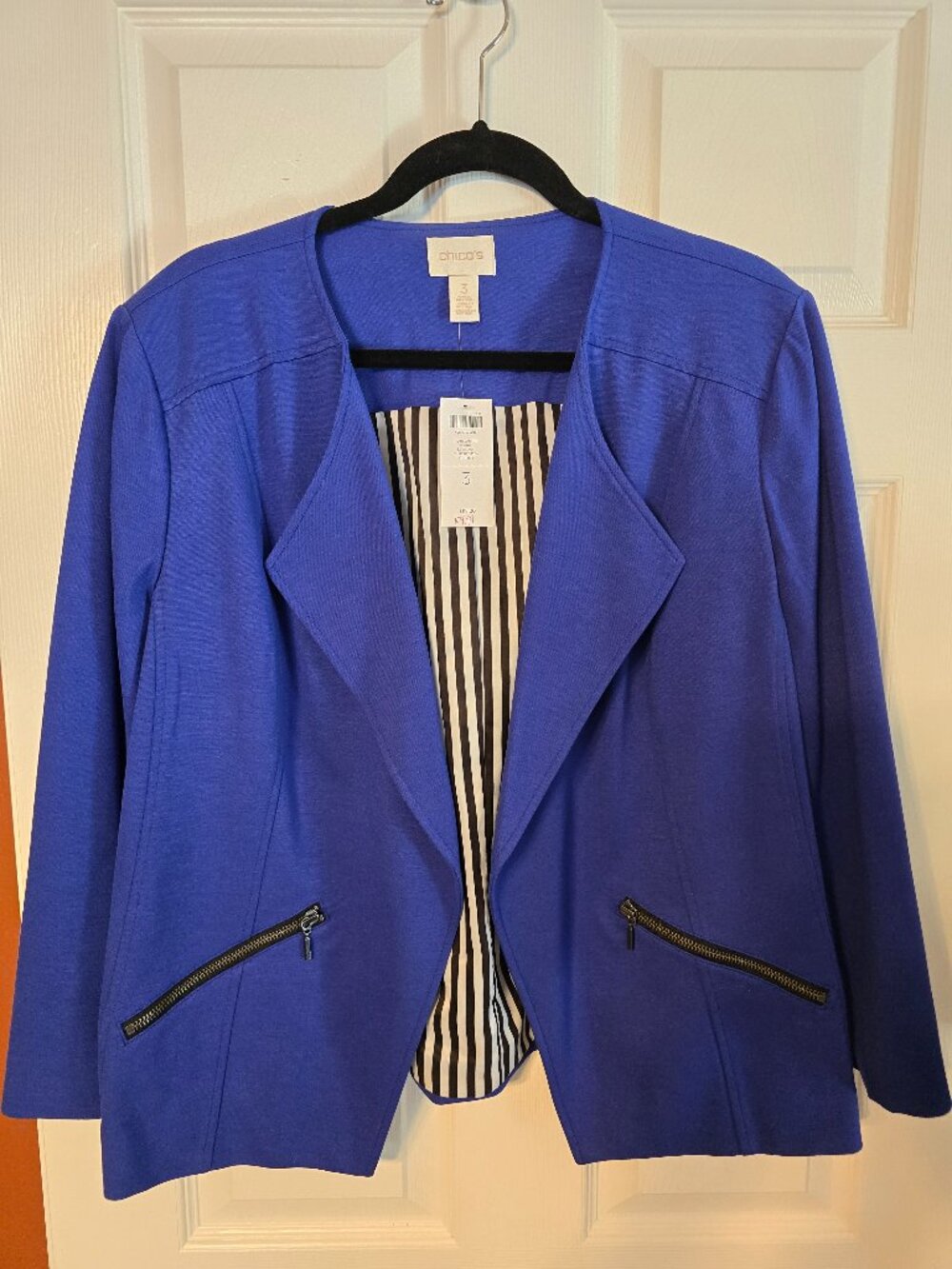 Chico's Royal Blue Jacket - NWT